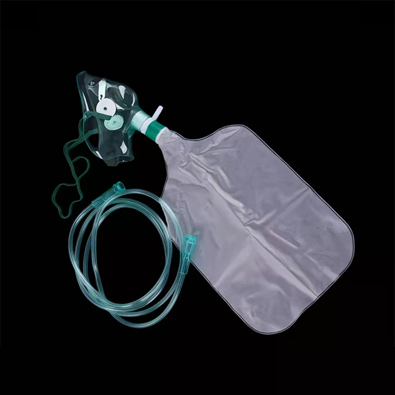 Oxygen Mask Non-Rebreather - 1 Stück Sauerstoff-Gesichtsmaske für Erwachsene/Kinder mit