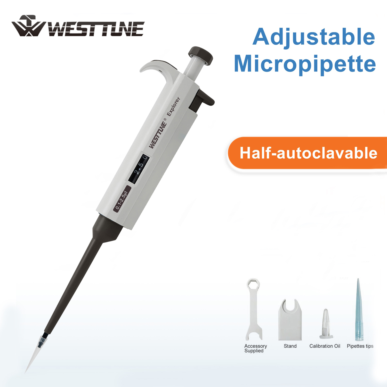 Medical Laboratory Scientist - WESTTUNE Laborpipette, verstellbare einkanalige digitale Mikropipette,