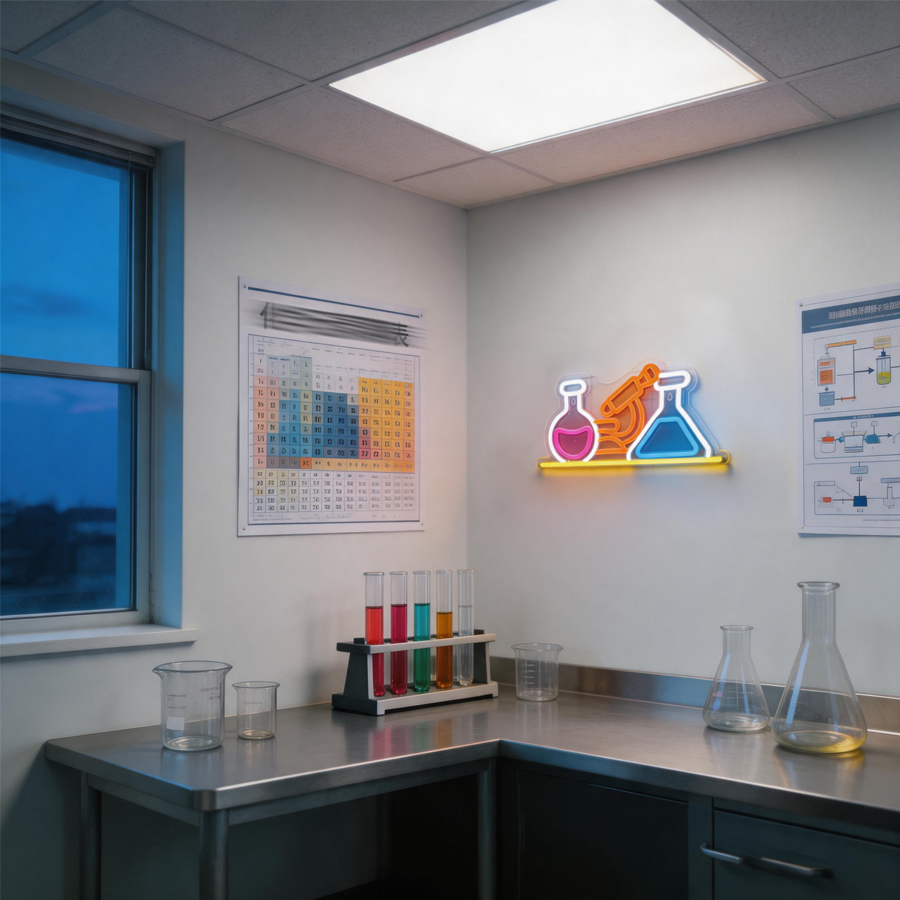 Laborausrüstung LED-Neonschild – Medical Lab Design Bewertung und Preis